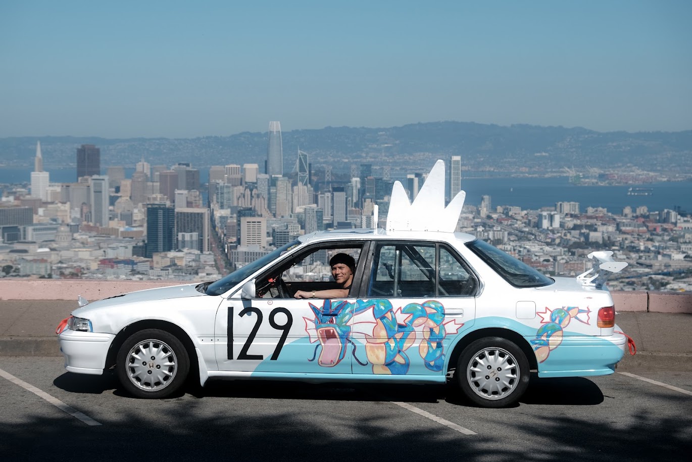 Car 129 overlooking San Francisco