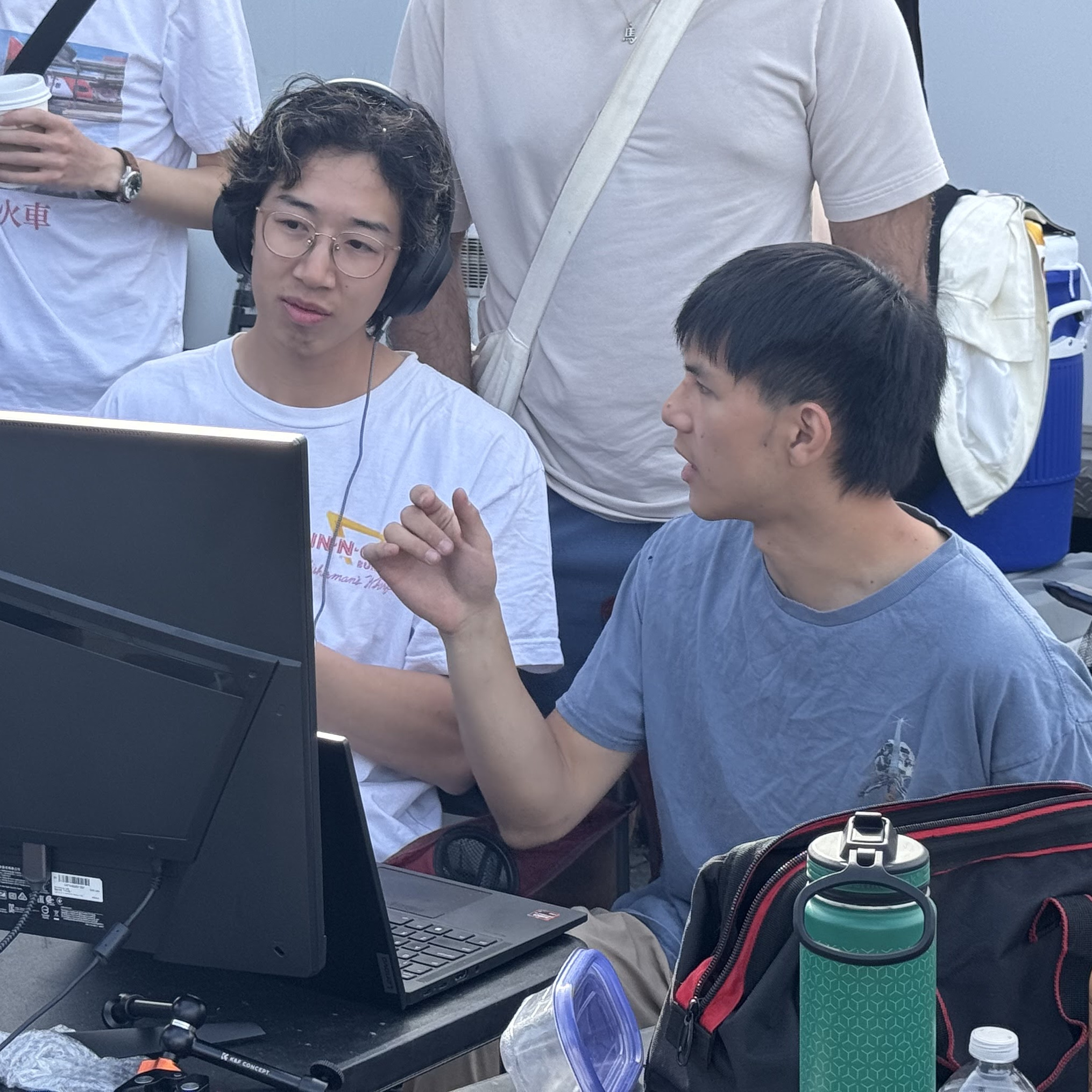 Jacky and Shihao reviewing data